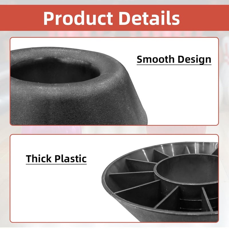 LJZP 17Pcs Bowling Ball Sanding Pads Cup Set, Grit 180, 400, 500, 800, 1200, 2000, 2500, 3000 Sanding Pads with Bowling Ball Holder Ring for Polishing Cleaning Display - Image 5